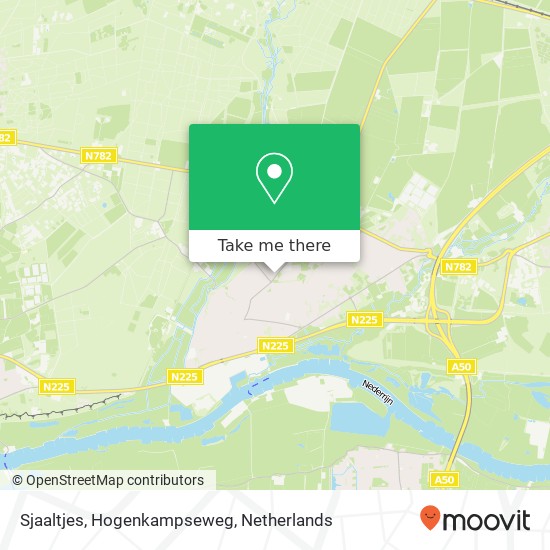 Sjaaltjes, Hogenkampseweg map