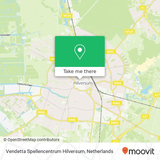 Vendetta Spellencentrum Hilversum map