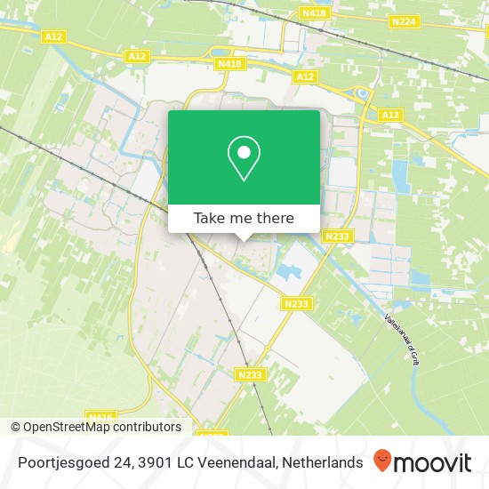 Poortjesgoed 24, 3901 LC Veenendaal map