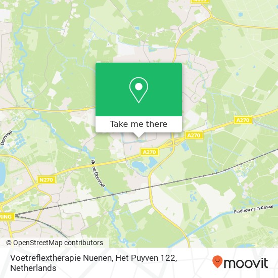 Voetreflextherapie Nuenen, Het Puyven 122 Karte