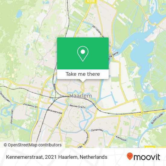 Kennemerstraat, 2021 Haarlem map