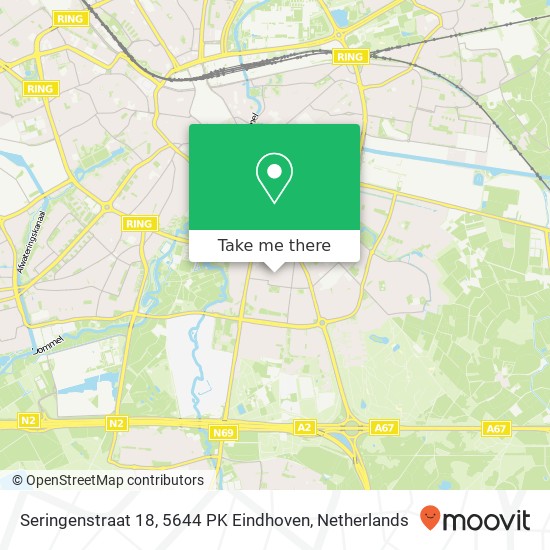 Seringenstraat 18, 5644 PK Eindhoven Karte