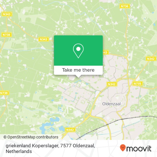 griekenland Koperslager, 7577 Oldenzaal map