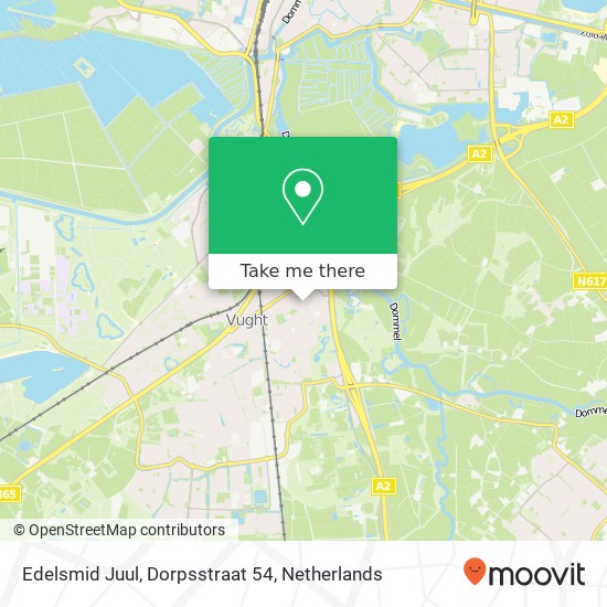 Edelsmid Juul, Dorpsstraat 54 Karte