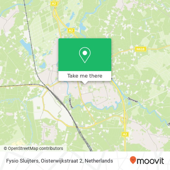 Fysio Sluijters, Oisterwijkstraat 2 Karte