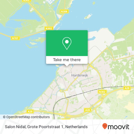 Salon Nidal, Grote Poortstraat 1 map