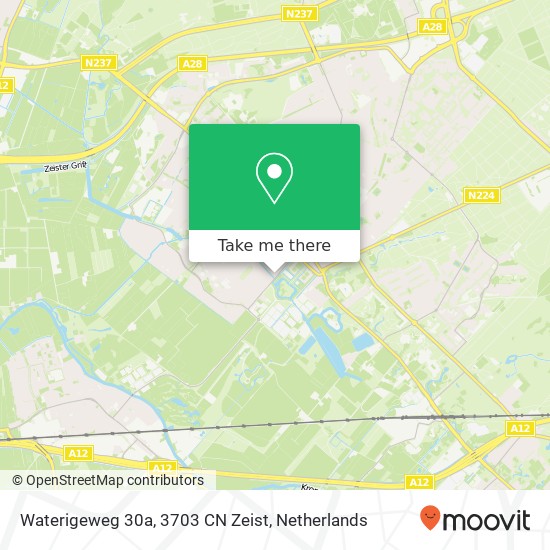 Waterigeweg 30a, 3703 CN Zeist map