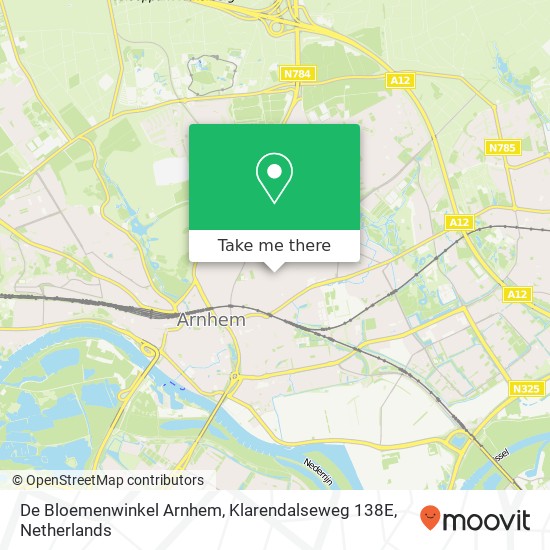 De Bloemenwinkel Arnhem, Klarendalseweg 138E Karte