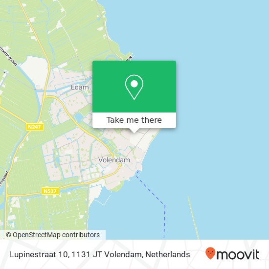 Lupinestraat 10, 1131 JT Volendam Karte