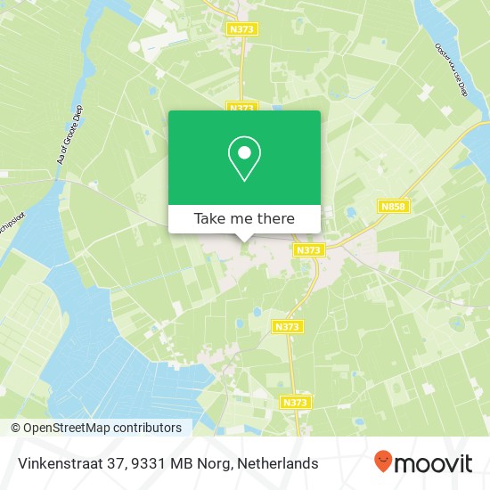 Vinkenstraat 37, 9331 MB Norg map