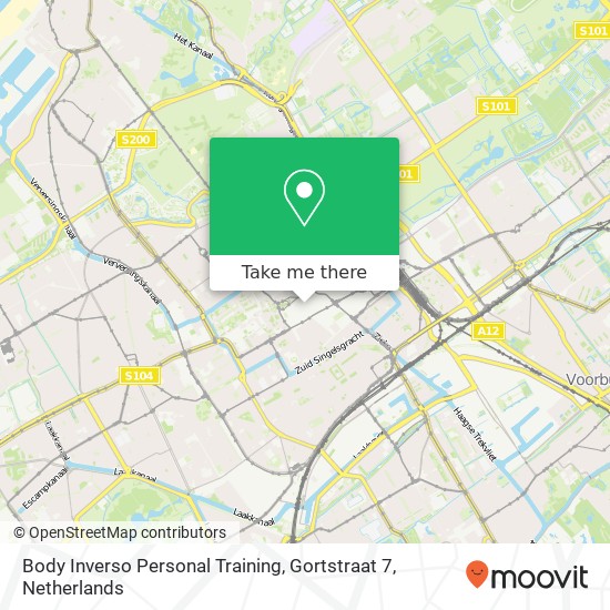 Body Inverso Personal Training, Gortstraat 7 map