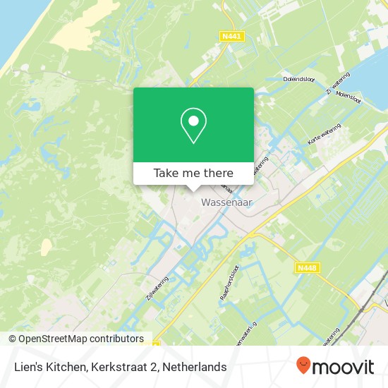 Lien's Kitchen, Kerkstraat 2 map