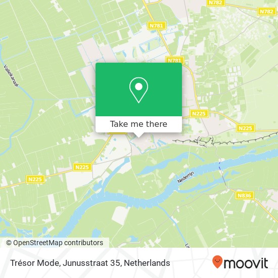 Trésor Mode, Junusstraat 35 map