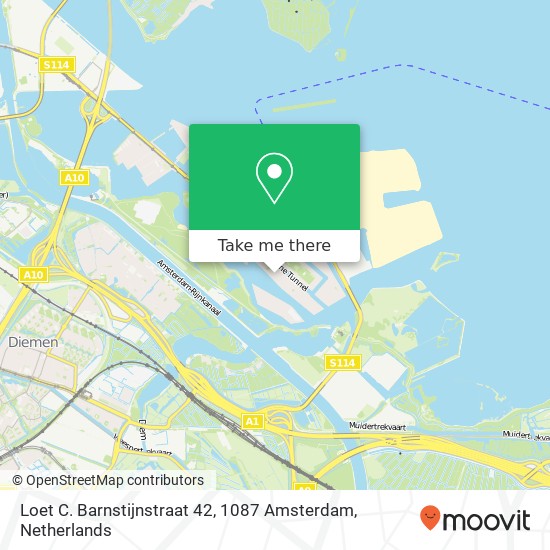 Loet C. Barnstijnstraat 42, 1087 Amsterdam map