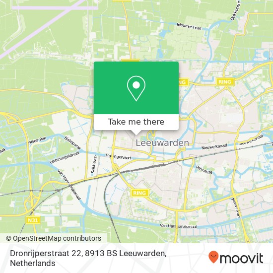 Dronrijperstraat 22, 8913 BS Leeuwarden map