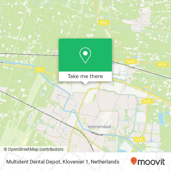 Multident Dental Depot, Klovenier 1 Karte