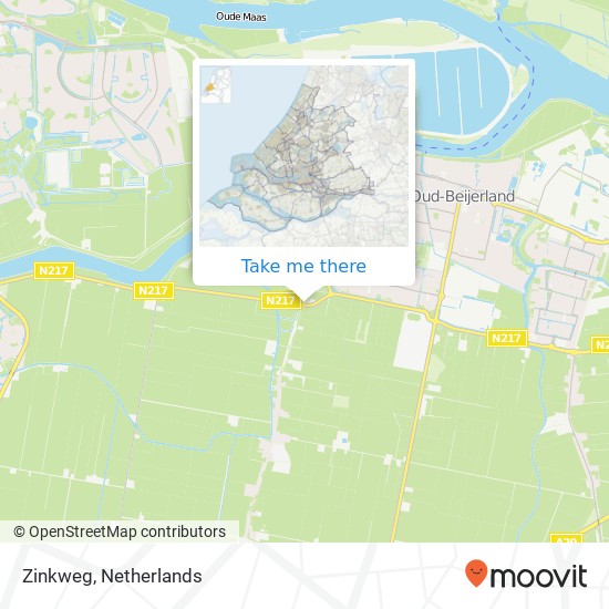 Zinkweg, 3262 Oud-Beijerland map