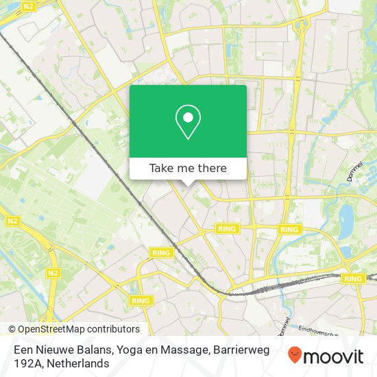 Een Nieuwe Balans, Yoga en Massage, Barrierweg 192A map