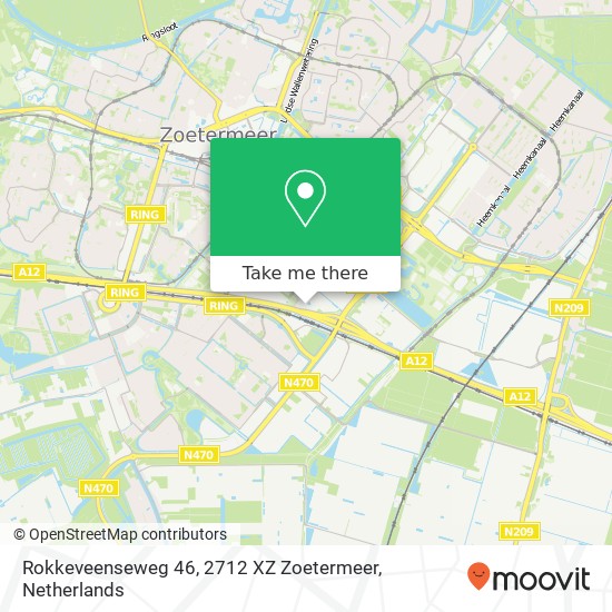 Rokkeveenseweg 46, 2712 XZ Zoetermeer Karte