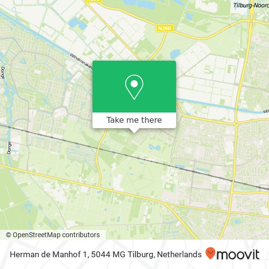 Herman de Manhof 1, 5044 MG Tilburg map