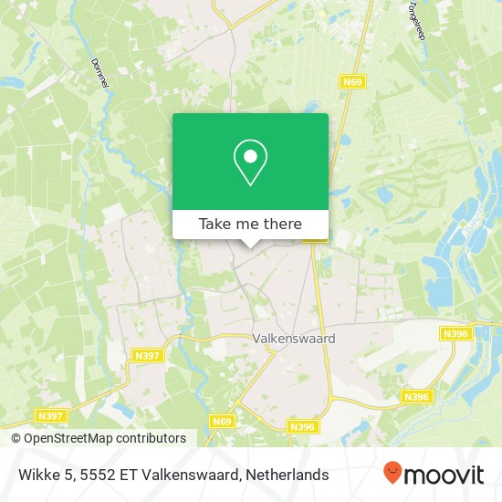 Wikke 5, 5552 ET Valkenswaard map