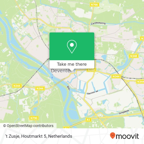 't Zusje, Houtmarkt 5 map