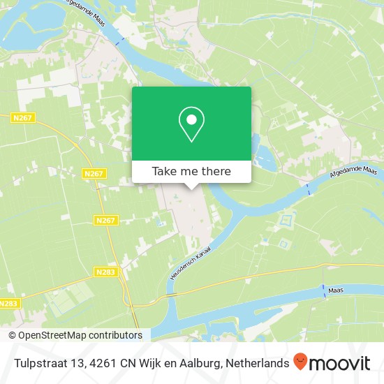 Tulpstraat 13, 4261 CN Wijk en Aalburg map