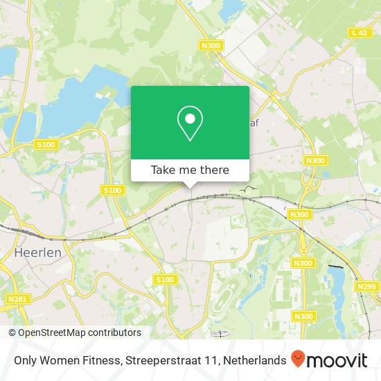 Only Women Fitness, Streeperstraat 11 map