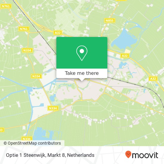 Optie 1 Steenwijk, Markt 8 map