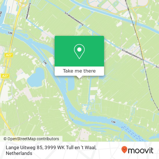 Lange Uitweg 85, 3999 WK Tull en 't Waal map