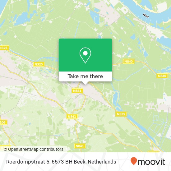 Roerdompstraat 5, 6573 BH Beek map