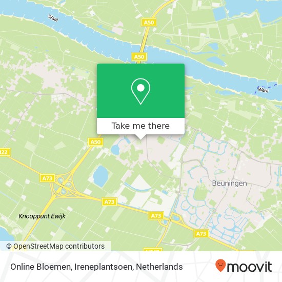 Online Bloemen, Ireneplantsoen map