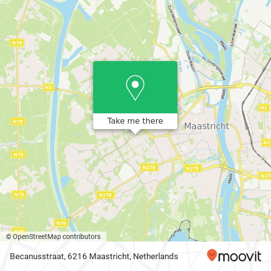 Becanusstraat, 6216 Maastricht map
