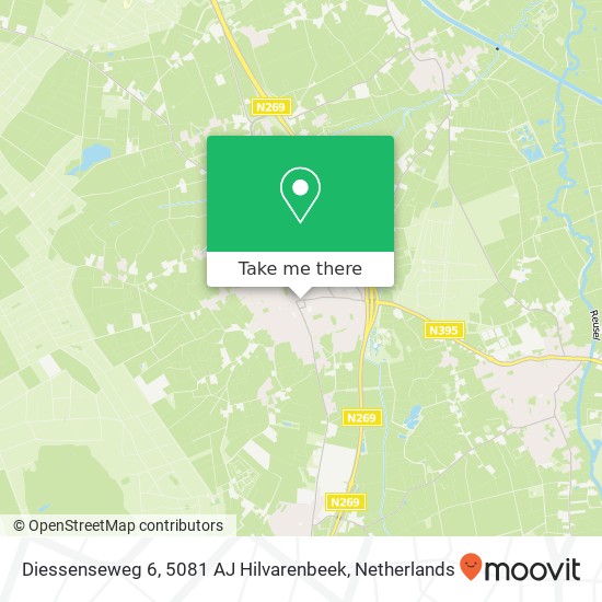 Diessenseweg 6, 5081 AJ Hilvarenbeek map