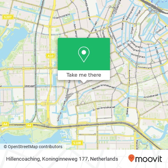 Hillencoaching, Koninginneweg 177 map