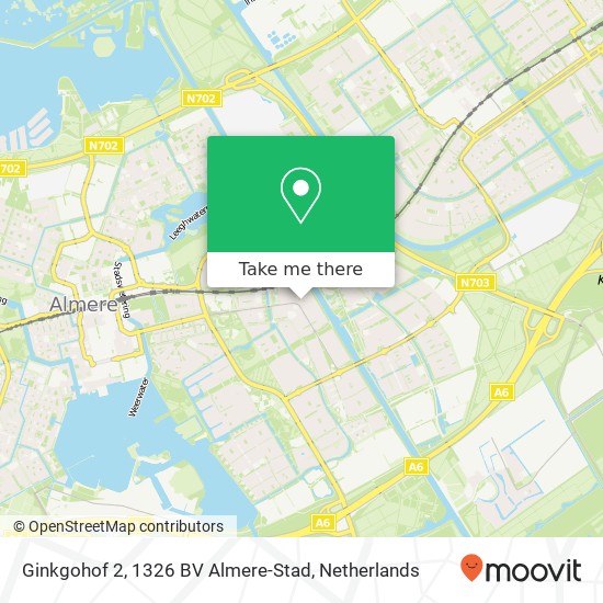 Ginkgohof 2, 1326 BV Almere-Stad map