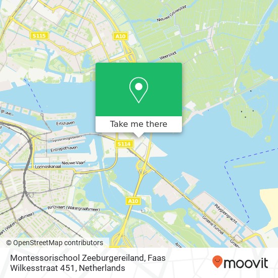 Montessorischool Zeeburgereiland, Faas Wilkesstraat 451 Karte