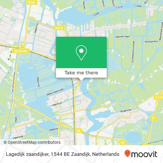 Lagedijk zaandijker, 1544 BE Zaandijk Karte