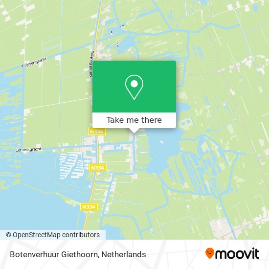 Botenverhuur Giethoorn map