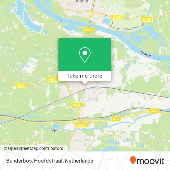 Bunderbos, Hoofdstraat map