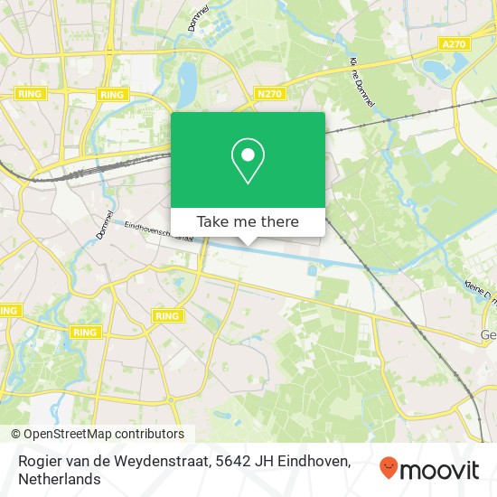 Rogier van de Weydenstraat, 5642 JH Eindhoven Karte