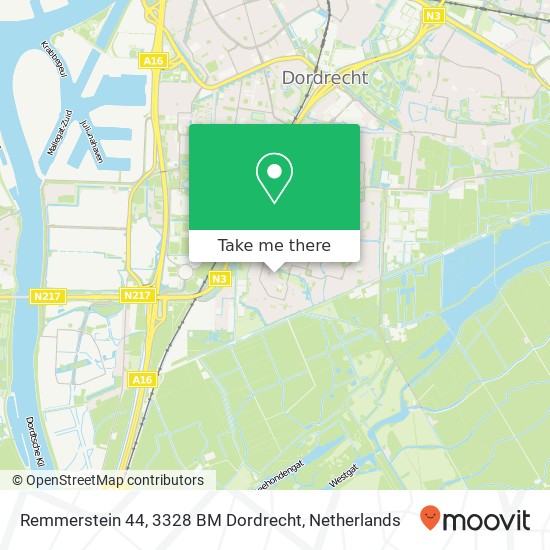 Remmerstein 44, 3328 BM Dordrecht map