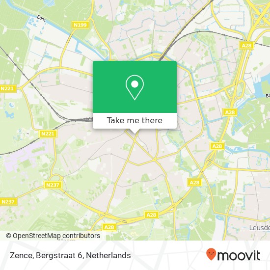 Zence, Bergstraat 6 Karte