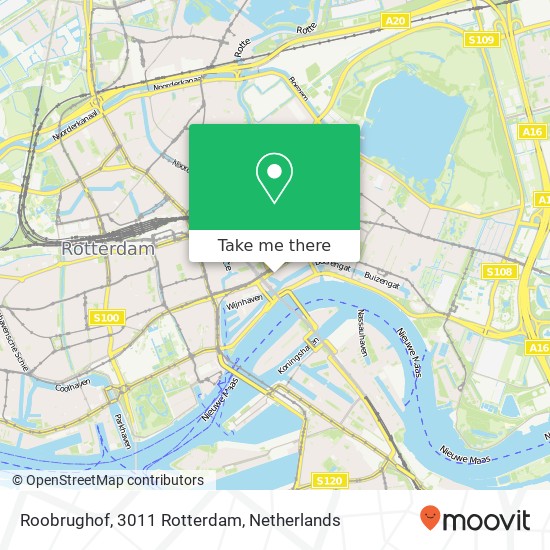 Roobrughof, 3011 Rotterdam map