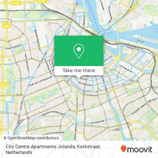 City Centre Apartments Jolanda, Kerkstraat Karte