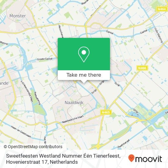 Sweetfeesten Westland Nummer Één Tienerfeest, Hovenierstraat 17 Karte