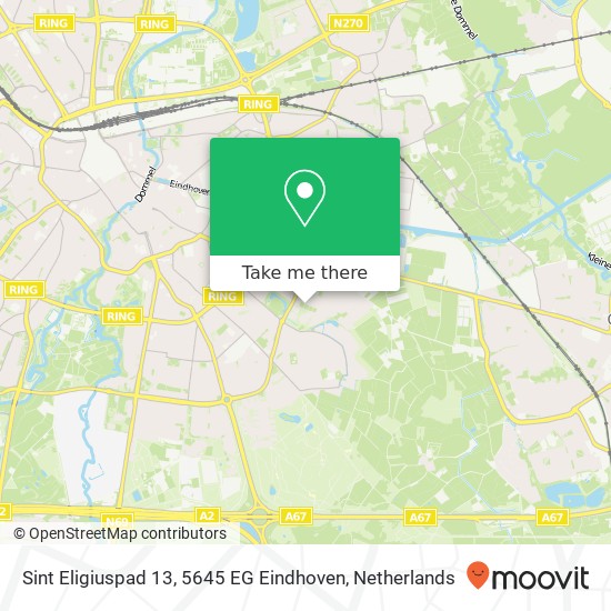 Sint Eligiuspad 13, 5645 EG Eindhoven Karte