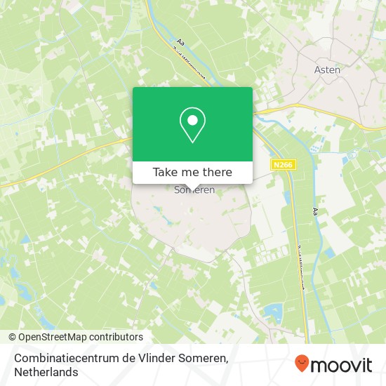 Combinatiecentrum de Vlinder Someren map