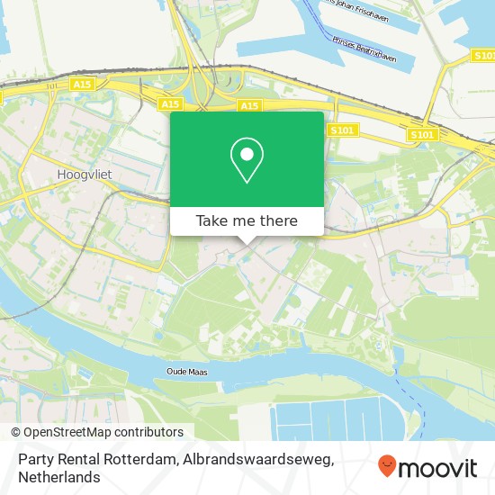 Party Rental Rotterdam, Albrandswaardseweg map