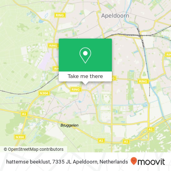 hattemse beeklust, 7335 JL Apeldoorn map